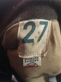 Vintage Olive Wool Military Official Silk Line Romanian 27 Trench Coat Army