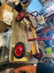 Vtg Radio Flyer Row Cart Kids Toy Wagon Pedal Car Antique nice survivor!