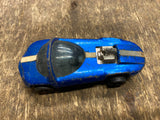 1967 Redline Hot Wheels Silhouette USA Mattel Blue Mattel Vtg Toys