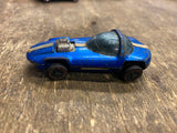 1967 Redline Hot Wheels Silhouette USA Mattel Blue Mattel Vtg Toys