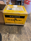 Dietzgen Pencil Sharpner Orig Box 1950's Desk Top Acc Draftsman Architect School