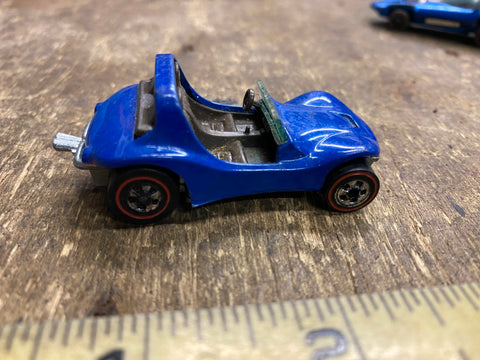 1967 Redline Hot Wheels Dune Daddy USA Mattel Blue Mattel Vtg Toys