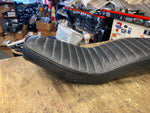 Vtg Chopper Ribbed King Queen Seat Hardtail Old Skool Panhead Shovelhead Ironhea
