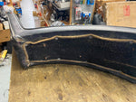 Vtg Chopper Ribbed King Queen Seat Hardtail Old Skool Panhead Shovelhead Ironhea