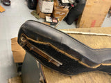 Vtg Chopper Ribbed King Queen Seat Hardtail Old Skool Panhead Shovelhead Ironhea