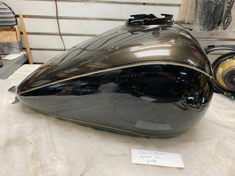 Charcoal Black Harley Gas Tank Bagger FLH Street Road Glide 2008^ 6 gal Dings