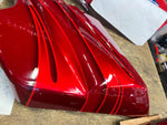 HARLEY CVO LANDSLIDE CANDY RED FLAMES Side Cover Panel 2016 FLHTKSE FLAME BAGGER