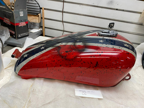 Custom Paint Gas Tank Clean Honda V45 Magna 1982-1985 OEM Airbrush Flag Spatter!