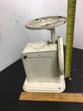 Vintage American family scale white W.&H. Walker weigh pan lbs./ oz.  Warranted