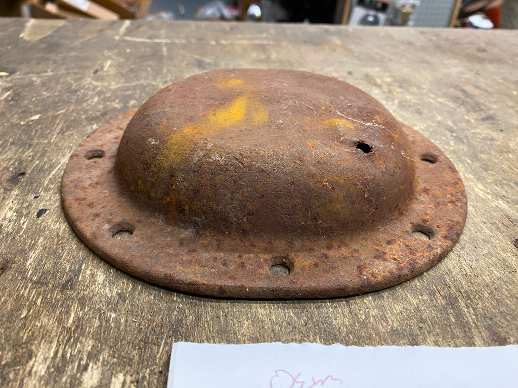 Vtg Dimpled Derby Cover OEM Panhead Knucklhead UL Flathead Harley Tin ...