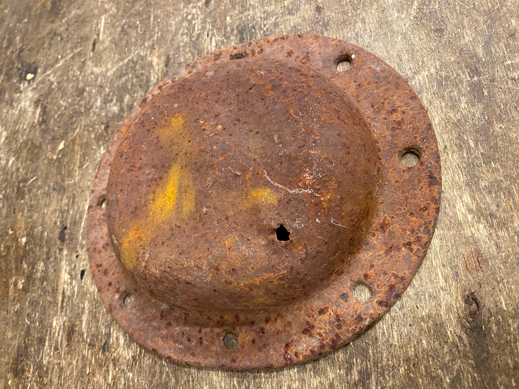 Vtg Dimpled Derby Cover OEM Panhead Knucklhead UL Flathead Harley Tin ...