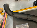 Heat Shield Black 2 into 1 Turnout Header Exhaust Pipe Harley Softail Dyna Chopp