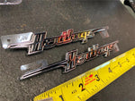 Heritage Softail Front Fender Emblems Trim Harley FLSTC OEM Pair NEW!