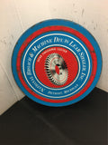 VINTAGE NATIONAL BROACH & MACHINE DIV Round TIN 11" advertising Detroit Michigan