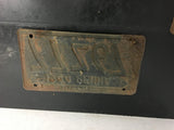 Vintage license plate lot 2 1944 PENNA 77Z67 & 1946 PENNA MA672 mancave garage