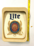 Vintage Miller Lite Lighted Beer Sign Man Cave Garage Bar Breweriana Advertising