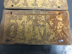 Vintage Set of Matching 40 PA Bus license plate front & rear 01111 commercial