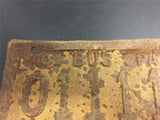 Vintage Set of Matching 40 PA Bus license plate front & rear 01111 commercial