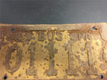 Vintage Set of Matching 40 PA Bus license plate front & rear 01111 commercial