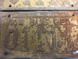 Vintage Set of Matching 40 PA Bus license plate front & rear 01111 commercial