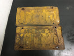 Vintage Set of Matching 40 PA Bus license plate front & rear 01111 commercial