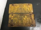 Vintage Set of Matching 40 PA Bus license plate front & rear 01111 commercial