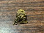 VTG Lot of 2 Gold Plated Harley Davidson Motorcycle Vest Pins Bald Eagle