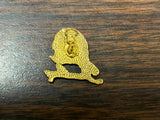 VTG Lot of 2 Gold Plated Harley Davidson Motorcycle Vest Pins Bald Eagle
