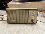 Vtg 1966 General Electric Table Top Beige Solid State FM AM Radio Tested works