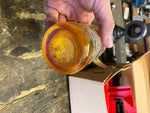 Vtg Glass Bottle Gas Oil Can Allstate Windshield Cleaner WW2 Collectible Rare!