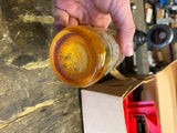 Vtg Glass Bottle Gas Oil Can Allstate Windshield Cleaner WW2 Collectible Rare!