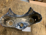 Harley FLD Dyna Switchback Lower Triple Clamp Nacelle Headllight cover Chrome