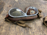 Vtg WW2 WW11 Flying Goggles Beck riding Cap Ace Harley Indian Motorcycle 1940's