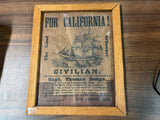 VTG Antique For California! The Good Schooner Capt. Thomas Dodge Original?