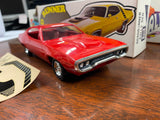 Mint! 1971 Promo Car Plymouth Road Runner Rally Red Orig Box Mopar 6 pack Hemi