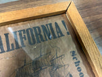 VTG Antique For California! The Good Schooner Capt. Thomas Dodge Original?