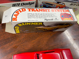 Mint! 1971 Promo Car Plymouth Road Runner Rally Red Orig Box Mopar 6 pack Hemi