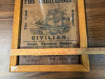 VTG Antique For California! The Good Schooner Capt. Thomas Dodge Original?