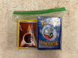 Bag full of 70+ pokemon cards various colors and characters