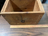VTG Antique Original Wooden Shipping Crate w/ Railway Express Agency Label