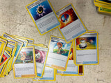 Bag full of 70+ pokemon cards various colors and characters