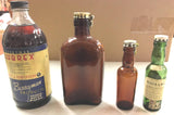 VTG Berryman Lubrex Oil  King George IV Black & White 1 ? Scotland Whisk bottles