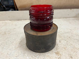vtg antique Dressel Railroad Lantern w/screw in burner red globe
