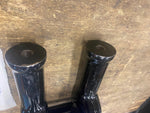 OEM Risers 1 1/4 Bars Harley Dyna Street Fat Bob Black 5" Choppper Custom FXD