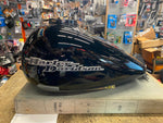 Vivid Black Bagger Gas Tank W Emblems Ultra FLHX Street Road Glide 2008^ Nice!