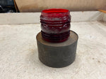 vtg antique Dressel Railroad Lantern w/screw in burner red globe