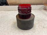 vtg antique Dressel Railroad Lantern w/screw in burner red globe