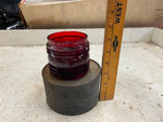 vtg antique Dressel Railroad Lantern w/screw in burner red globe