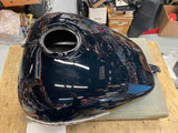 Vivid Black Bagger Gas Tank W Emblems Ultra FLHX Street Road Glide 2008^ Nice!