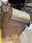 Antique Shoe Shine Polish Repair box French 1800's Tin Brass cobler Street Vendo
